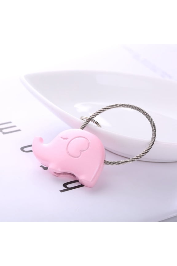 Couple Elephant Keychain Metal Car Pendant Unisex Key Accessories Zinc Alloy Crafts Wedding Gift Lover Gift Student