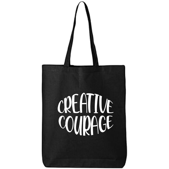 Creative Courage Cotton Canvas Tote Bag
