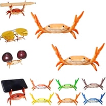 Creative Crab Pen Holder Weightlifting Crabs Pen Stand Storage Rack, Office Desktop Decoration, Pencil Holders Supplies Holders and Dispensers, Desk Accessories and Workspace Organizers (Orange*2PCS)