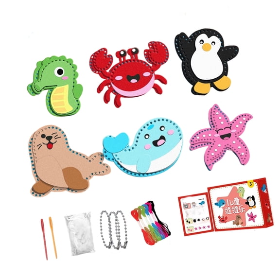 Creative Craft Sewing Kits Handmade Materials for Creative Project Pendant Making Kids Safe and Fun Learning Activity