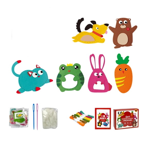 Creative Craft Sewing Kits Handmade Materials for Creative Project Pendant Making Kids Safe and Fun Learning Activity