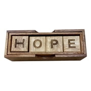 Creative Crafthouse Alphabet Soup, Wood Word Puzzle & Brain Teaser Game, USA Made