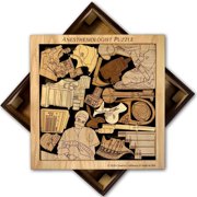 Creative Crafthouse Anesthesiologist Gift, Wood Puzzle for Doctors, USA Made Decor