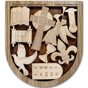 Creative Crafthouse Christian Puzzle, Religious Wood Art and Faith Gift, USA