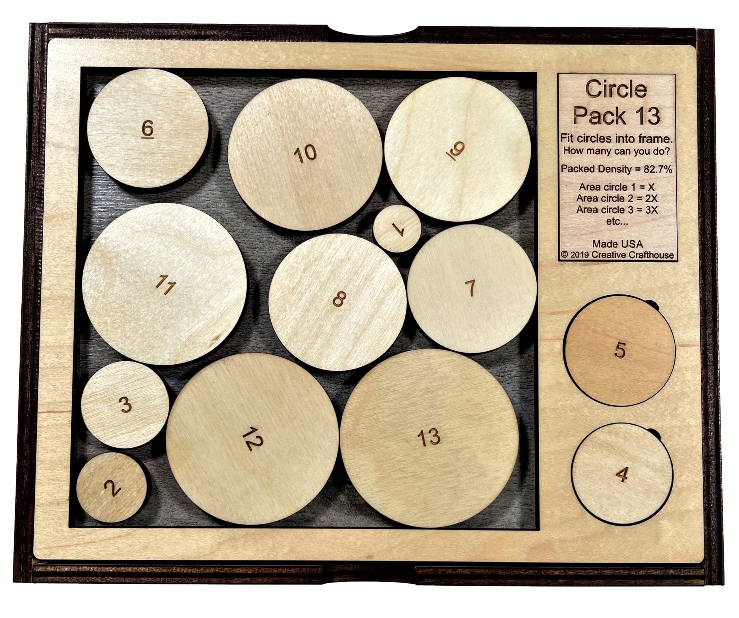 Enophile's Challenge Wine Bottle Wood Puzzle - Cherry Wood Brain Teaser, 8 Piece Fit-in-Bottle Game