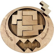 Creative Crafthouse Cracked Egg Wooden Puzzle - Hard Brain Teaser - 6 Pieces