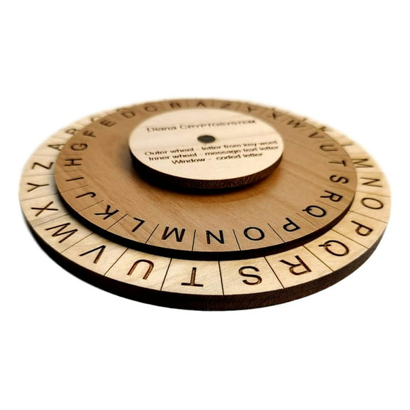 Creative Crafthouse Diana Cipher Wheel, Portable Special Forces Code Disk