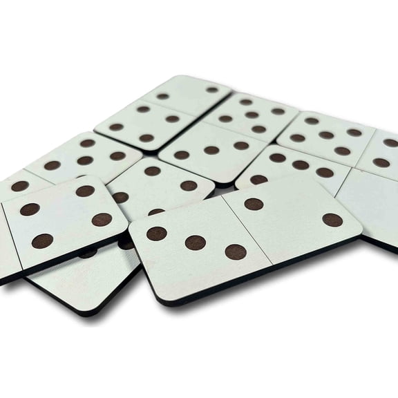 Creative Crafthouse Domino Fortnight Pocket Puzzle, Wood Math Brain Teaser