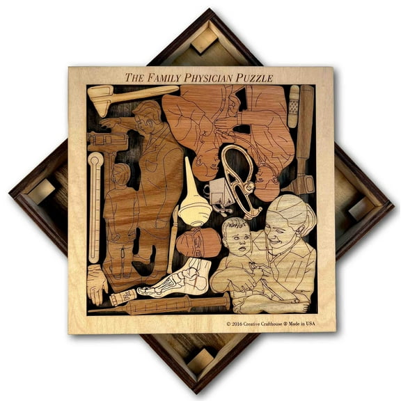 Creative Crafthouse Family Physician Puzzle, Doctor Wood Gift and Decor