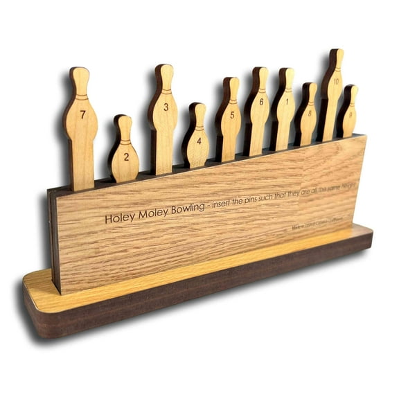 Creative Crafthouse Holey Moley Pins Height Alignment Wood Puzzle Game