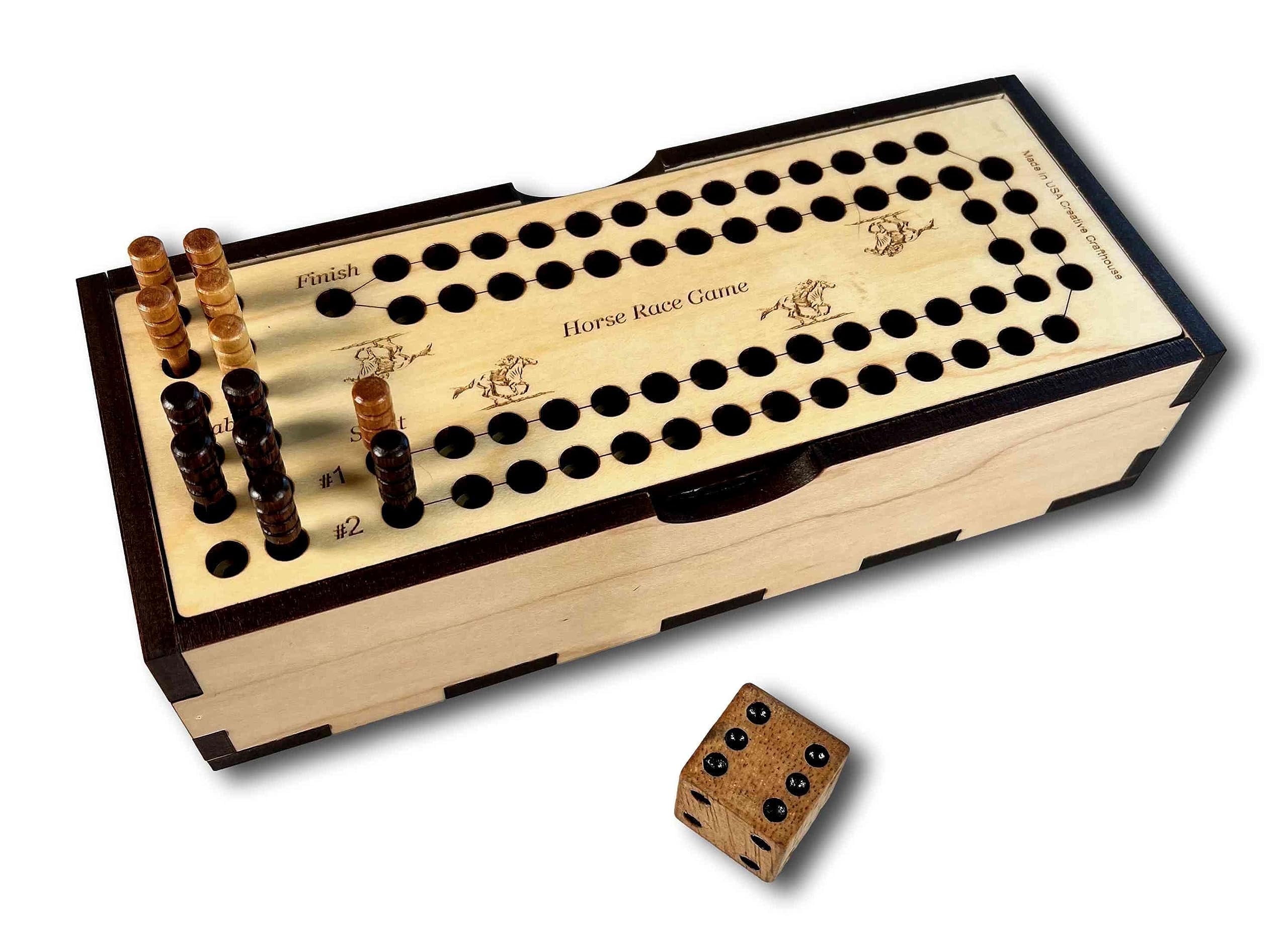 Creative Crafthouse Horse Race Dice Game Fast Paced and Fun Family Activity