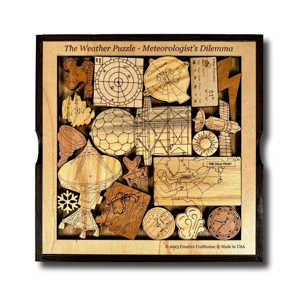 Creative Crafthouse Meteorologist's Weather Puzzle Unique Gift and Decor
