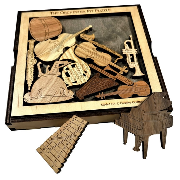 Creative Crafthouse Orchestra Puzzle, Classical Music Wood Art Gift, USA