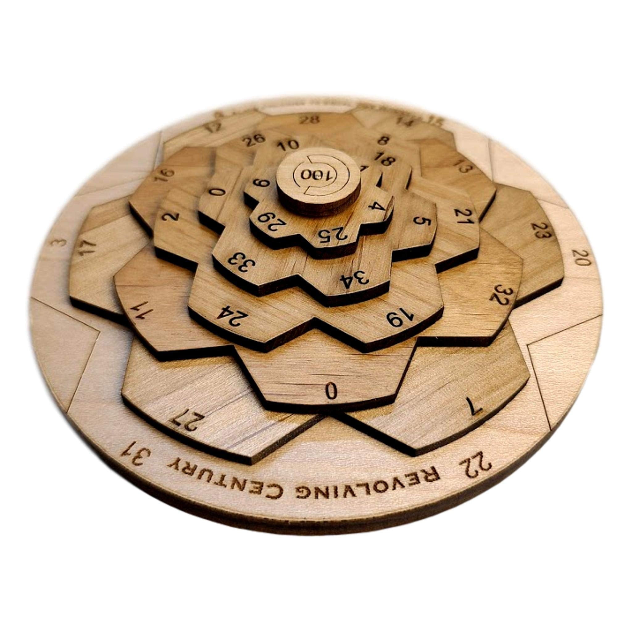 Creative Crafthouse Revolving Century II, Hard Math Puzzle, Wood, USA ...