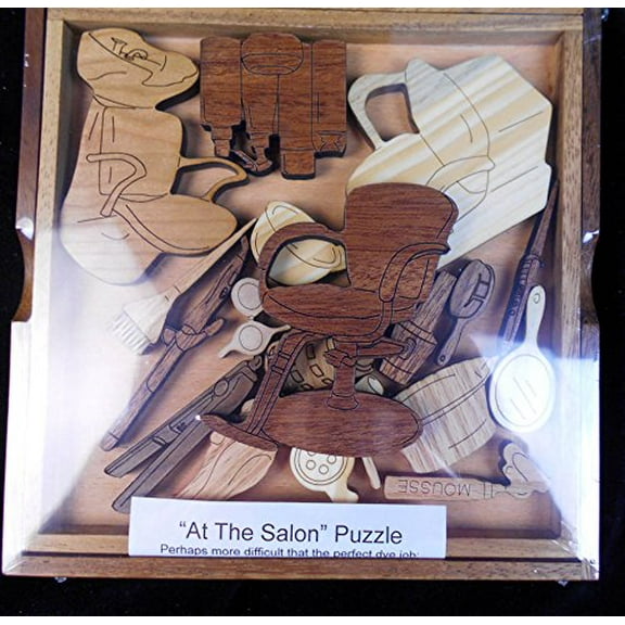 Creative Crafthouse Salon Puzzle, Hairdresser Wood Art Gift and Decor, USA