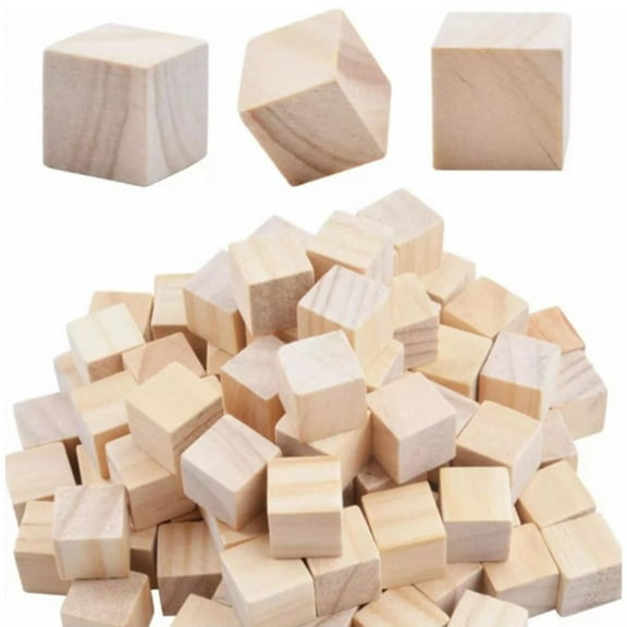 Creative Crafting Essentials, Multipurpose Wood Cubes for Unfinished Art Projects, Smooth Surface for Easy Painting & Crafting, 2Cm Wooden Blocks, Perfect Diy Gifts