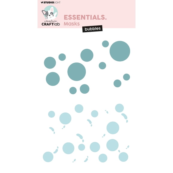 Creative Craftlab Essentials Stencil 5.83"X8.27"-Bubbles