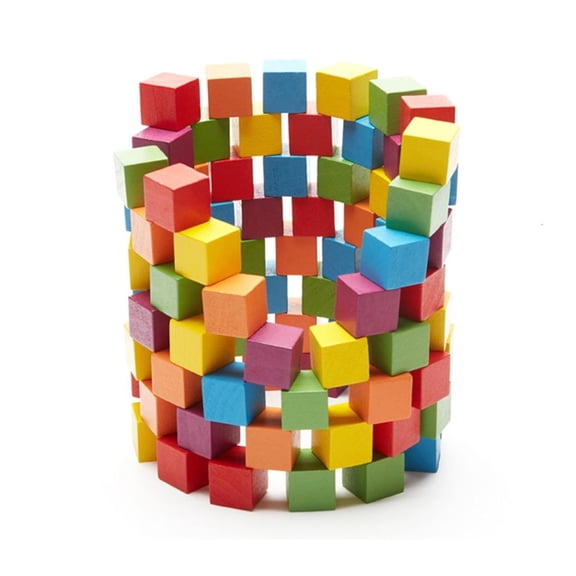 Creative Cube Puzzle Block Set Learning Building Block for Kid Early Development