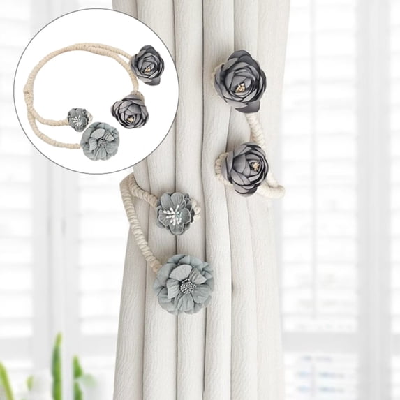 Creative Curtain Tie Back Clips Cords Holdbacks Elegant For Bedroom Decoration