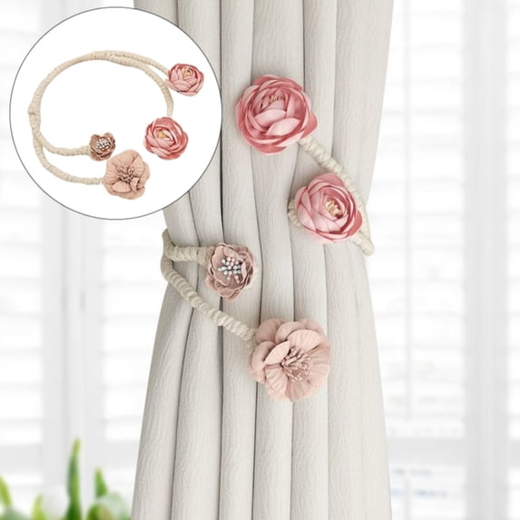 Creative Curtain Tie Back Clips Cords Holdbacks Elegant For Bedroom Decoration