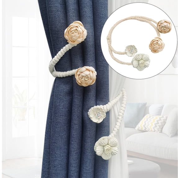Creative Curtain Tie Back Clips Cords Holdbacks Elegant For Bedroom Decoration