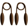 Creative Curtain Tiebacks Silver Twist Holdbacks for Drapes, No