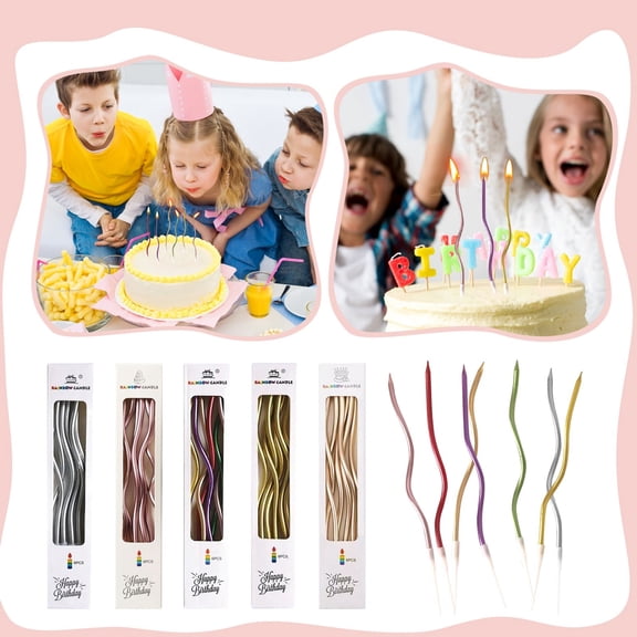 Creative Curved Rainbow Candle, Party Atmosphere Decorative Candle for Birthday, Celebration, Home Decor & Table Display