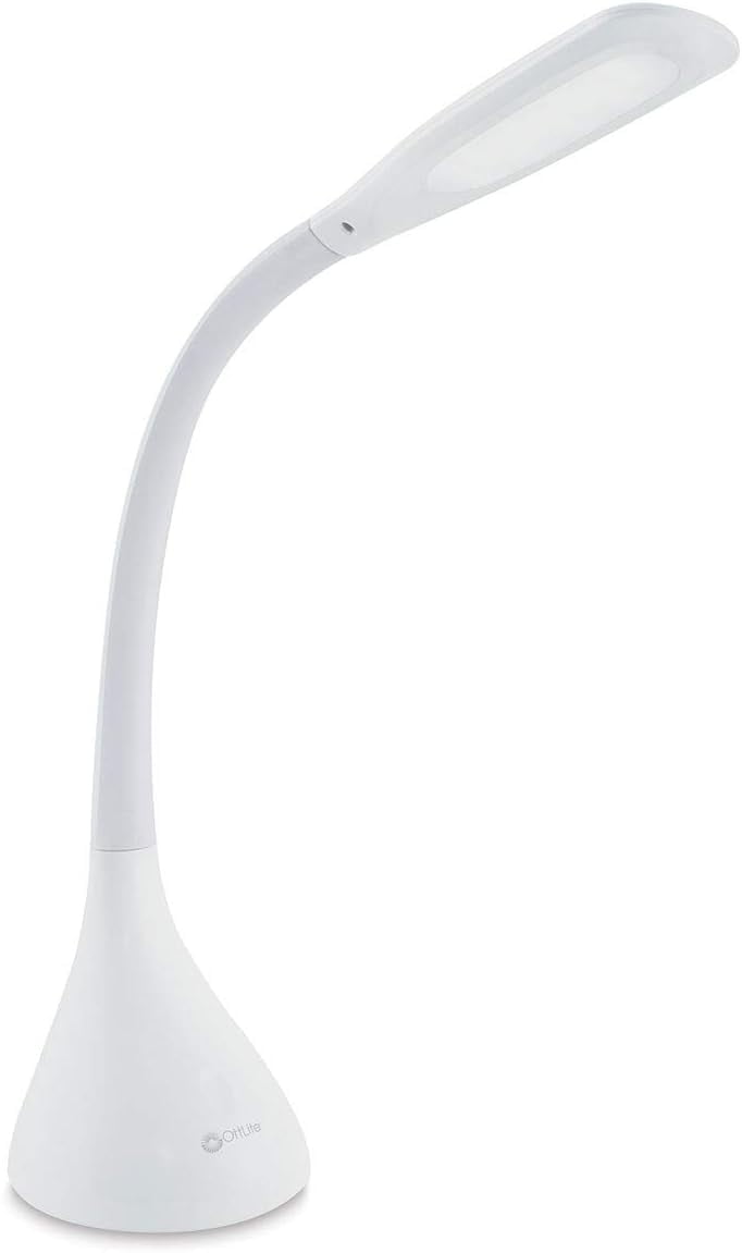 Creative Curves LED Desk Lamp with Adjustable Neck Dimmable with 4
