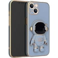 thumbnail image 1 of Creative Cute Astronaut Bracket TPU Phone case with Camera Protective Film for iPhone 14 13 12 11 8 7 6 S X XS XR Plus Pro Max Mini Popular Shockproof Protective Back Cover(Blue,11), 1 of 8