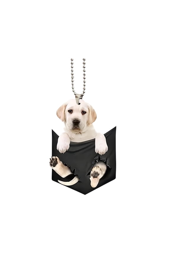 Creative Cute Cloth Bag Puppy Car Rearview Mirror Pendant Backpack Keychain Accessories Home Decorations Cheap Stuff Under 5 Dollar