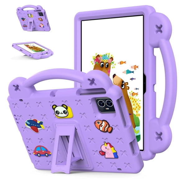 Creative Cute Kids Tablet Case For T-Mobile Revvl Tab 2 (2025)  Revvl Tab 10.36-inch (2023) Bracket Shockproof Protective Tablet Cover