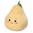 thumbnail image 1 of Creative Cute Pear Plush Pillow Stuffed Toy Doll with Adorable Facial Expression and Green Leaf Decoration, High Quality Soft Plush Fabric and Pp Cotton Filling for Extra Comfort,, 1 of 5
