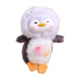 thumbnail image 1 of Creative And Cute Vinyl Plush Penguin Doll Toy Ornaments School Bag Hanging Accessories Holiday Gifts Dual-Material Craftsmanship High-Gloss Vinyl Back Soft Velvet Belly Obsidian, 1 of 5