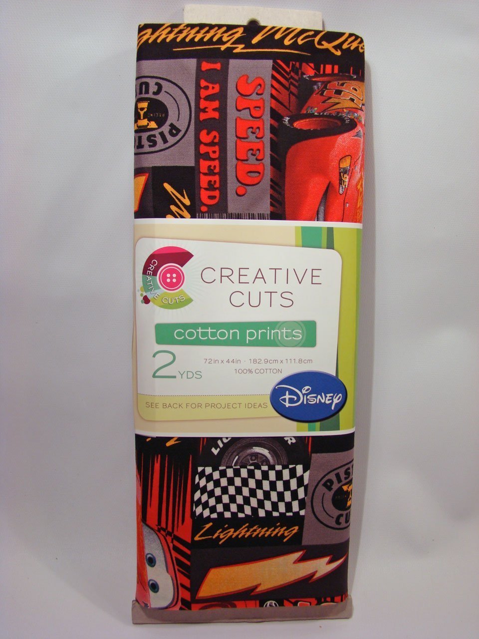 Creative Cuts Cotton 44" Wide, 2 Yard Cut Fabric - Disney Cars, Black - image 1 of 2