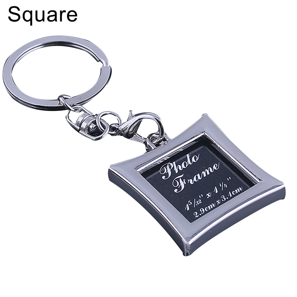 Creative DIY Metal Photo Frame Picture Holder Car Key Chain Pendant ...