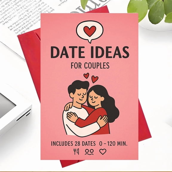 Creative Date Ideas for Couples 28 Fun Activities Perfect for Date Night, Anniversary, or Just Because Inspirational Card for Romantic Couples