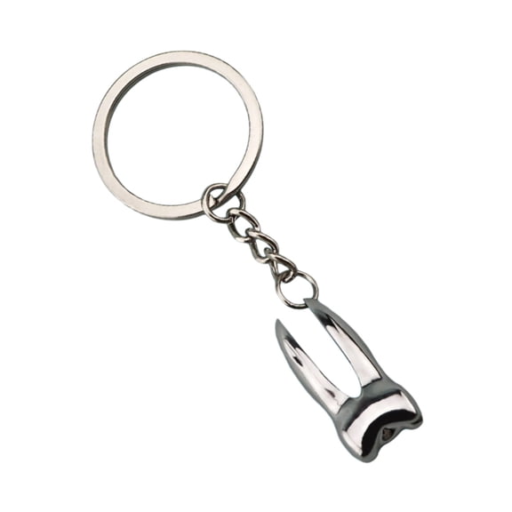 Creative Dental Promotional Keychain Simulating Tooth Designs Accessory for Dentists and Oral Care Enthusiasts