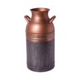 thumbnail image 1 of Creative Design 16.25" Bronze Antique Galvanized Decorative Canister Vase, 1 of 4