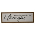 thumbnail image 1 of Creative Design 36" White and Black Antique Rectangular "I Love You" Wall Sign, 1 of 4