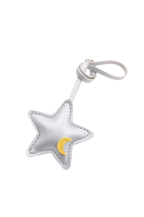 Creative Design 3D Star PU Leather Bag Charm Stylish Bag Pendant for Fashion Accessories Styles and Projects