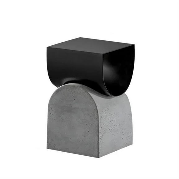 Creative Design Coffee Table Cement Base Bedroom Metal Sofa Side Table Living Room Movable Office Storage Rack Furniture