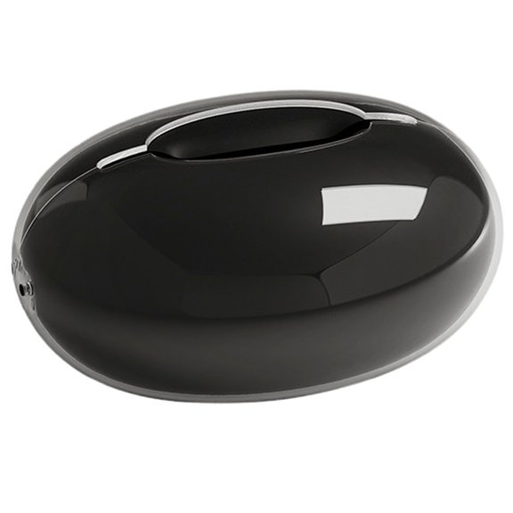 Creative Desktop Shaped Tissue Box High End Light And Artistic With A Sense Of Design For Living Room And Coffee Table Tissue Paper Dispenser (Black)