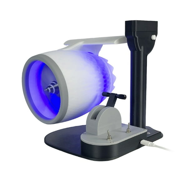 Creative Desktop USB Fan With Plane Engine Shape Adjustable Speed and Direction for Office Decoration