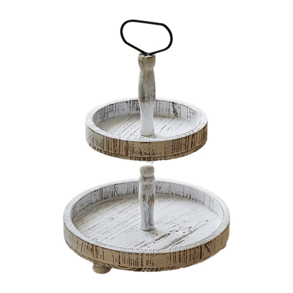 Creative Dessert Rack Double-layer Three-layer Cake Plate Wooden ...