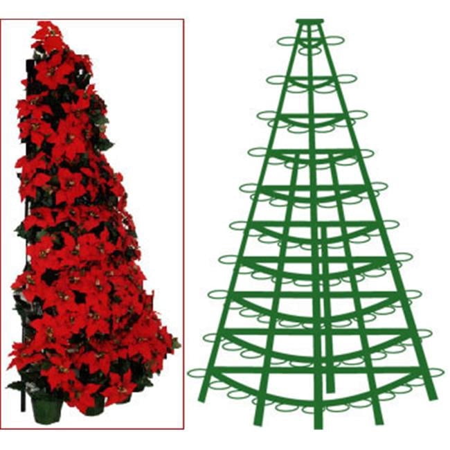 Naturally Rack Small Round Creative Displays 10 ft. Half Round Tree Rack - Green - Walmart.com