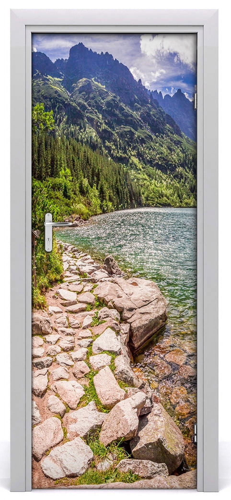 Creative Door Stickers PVC Waterproof Wallpaper Bedroom Home Decor