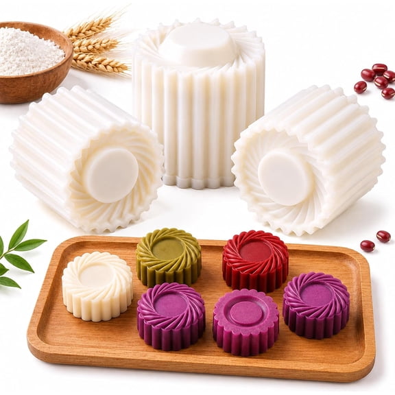 Creative Double-Ended Pastry Mold, 2-Pattern Mooncake Cookie Mold, DIY Pastry Press for Cookies, Cakes and Desserts