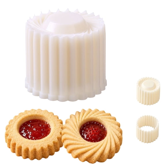 Creative Double-Ended Pastry Mold, Cookie Molds for Baking, Mooncake Mold, 2-Pattern Baking Press Tool