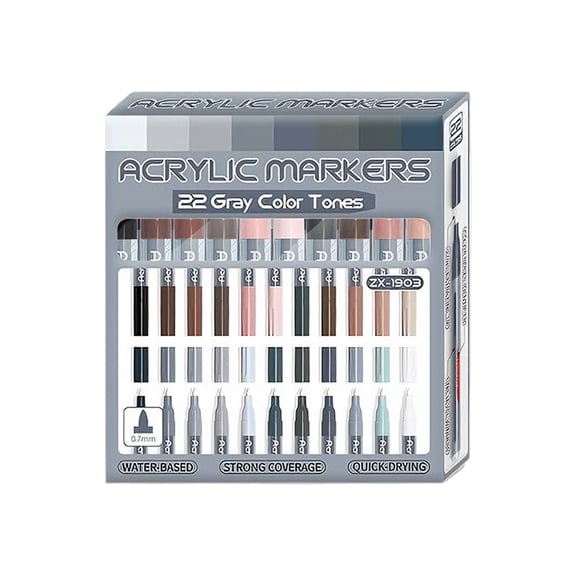 Creative Drawing Sketching Acrylic Markers Paint Markers Safe Pigments Smooth Flows Technology Crafting Essential Tools