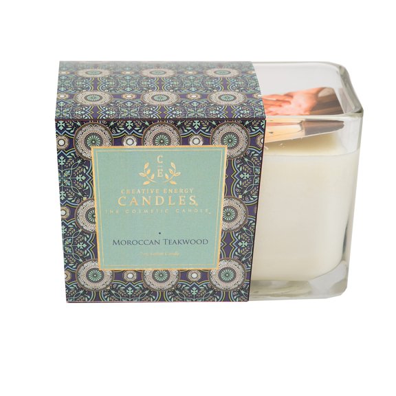 Creative Energy Candle - 2-in-1 Soy Lotion Candle (Moroccan Teakwood)